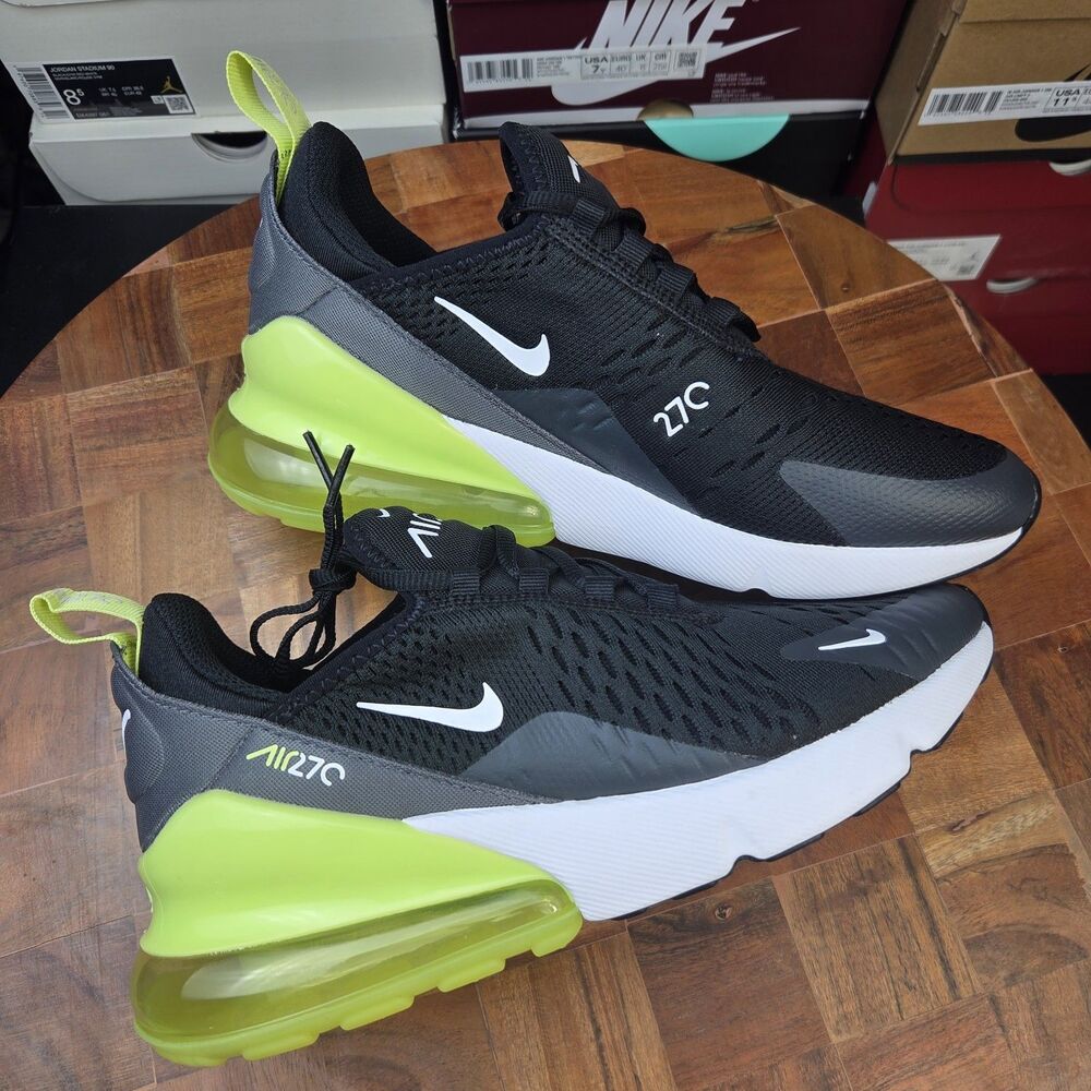 [943345-704] GS NIKE AIR MAX 270 'LIGHT LEMON TWIST BLACK ANTHRACITE sz 5.5Y